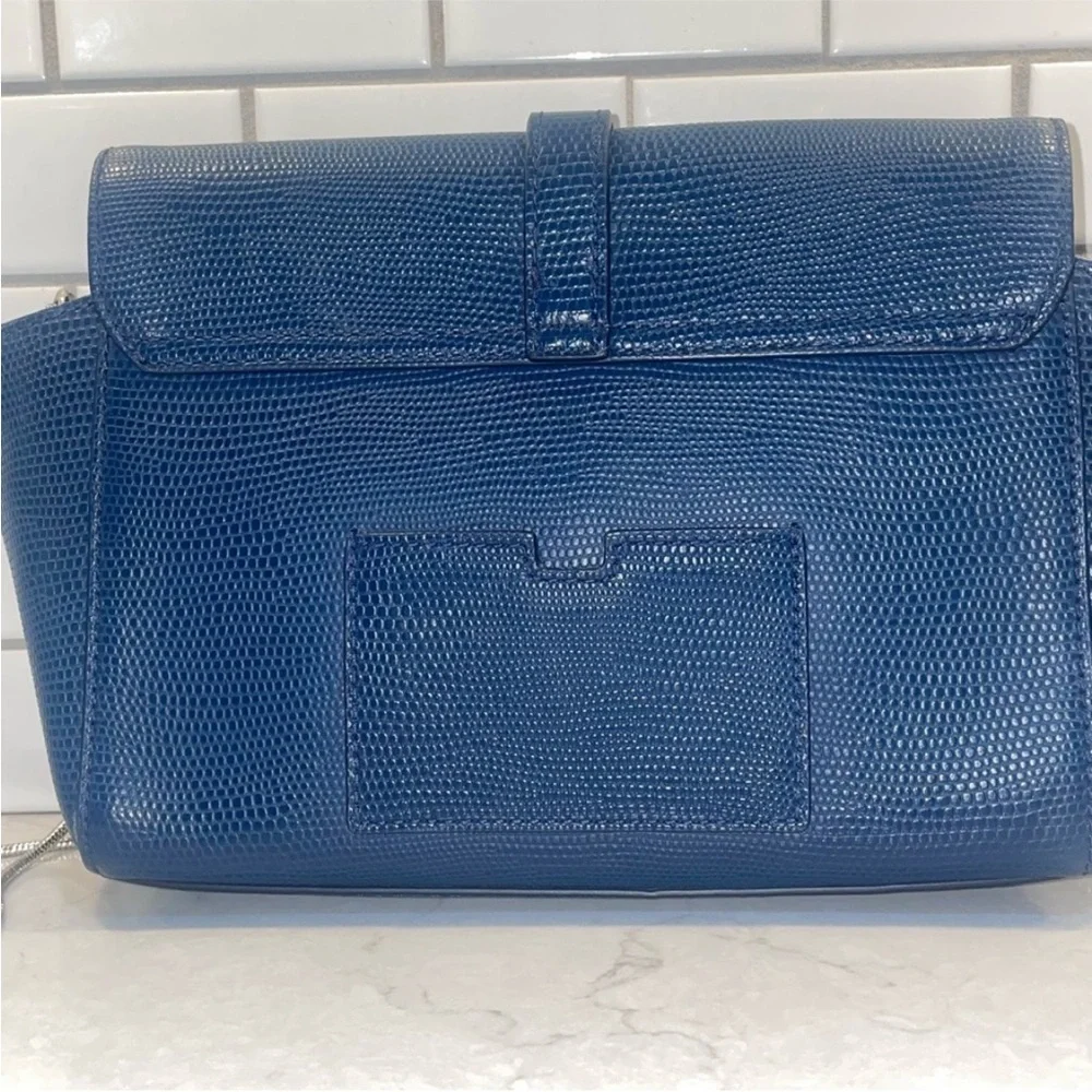 Kate Spade Riverside Emmie Textured Blue Crossbody Bag